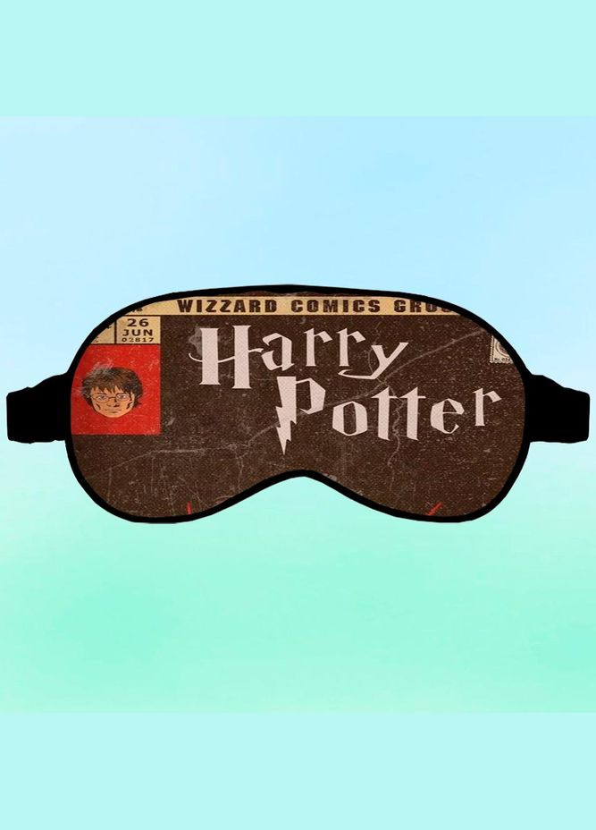 Маска для сна harry potter Черная с принтом No Brand (315045661)