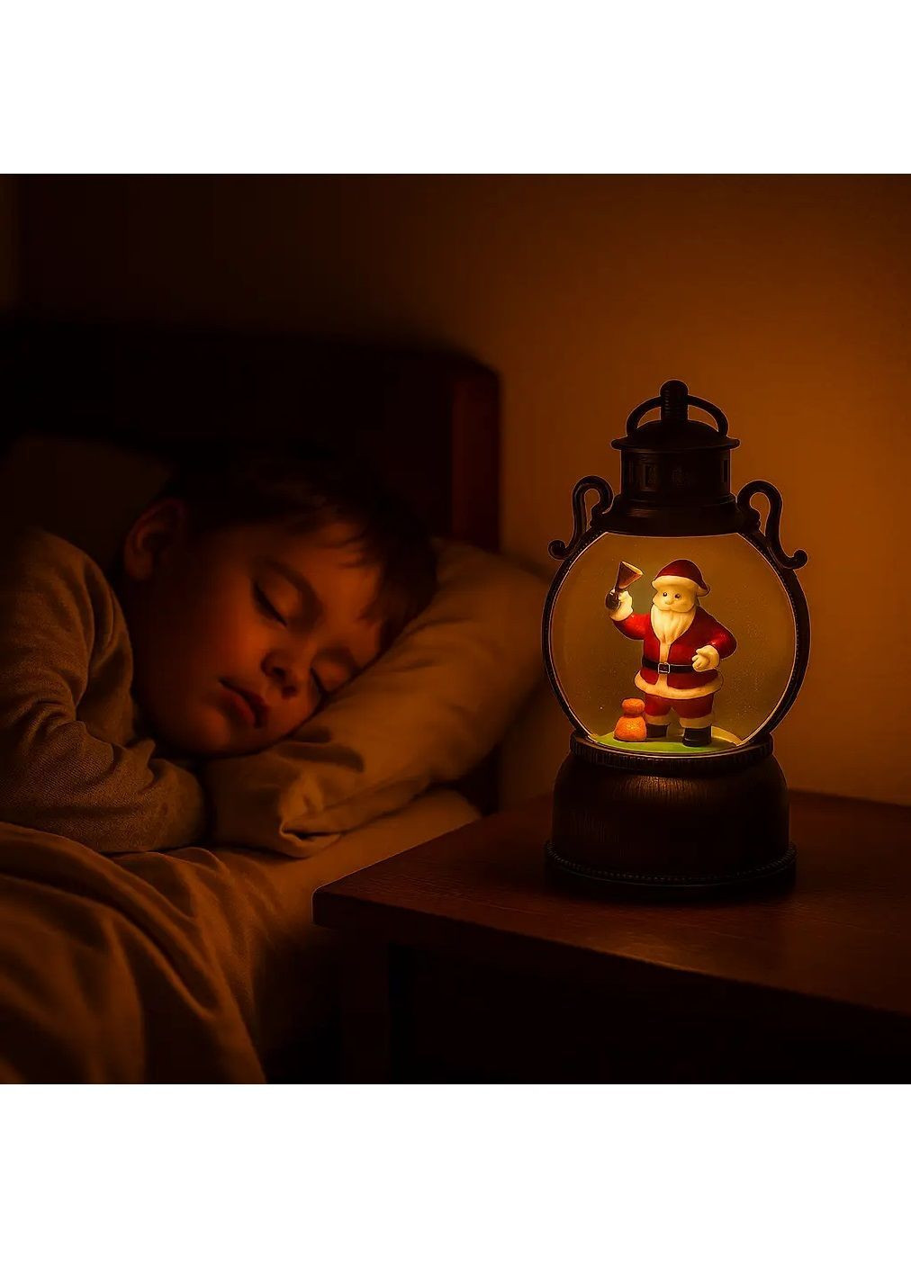 Фонарик светильник новогодний музыкальный с работой от USB батареек 17×7×25 см (482091-Prob) Санта Клаус Unbranded (370456156)