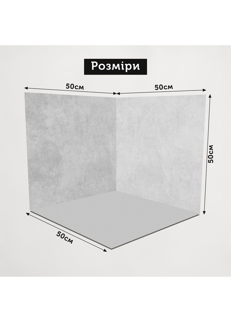 Фотофон вініловий 3D кутовий, кам’яна зелена стіна, мармурова і бежева підлога для зйомки, 50×50 см, №58482 PhotoVinyl (354360883)