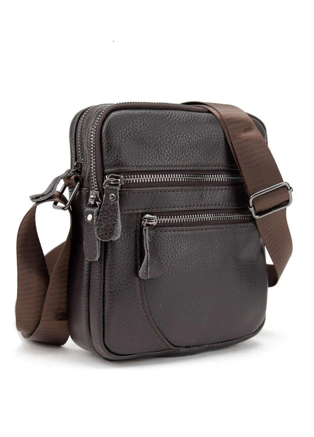 Мужская сумка мессенджер через плечо из натуральной кожи флотарий на два отделения. RoyalBag M56-3646-1C (338889868)