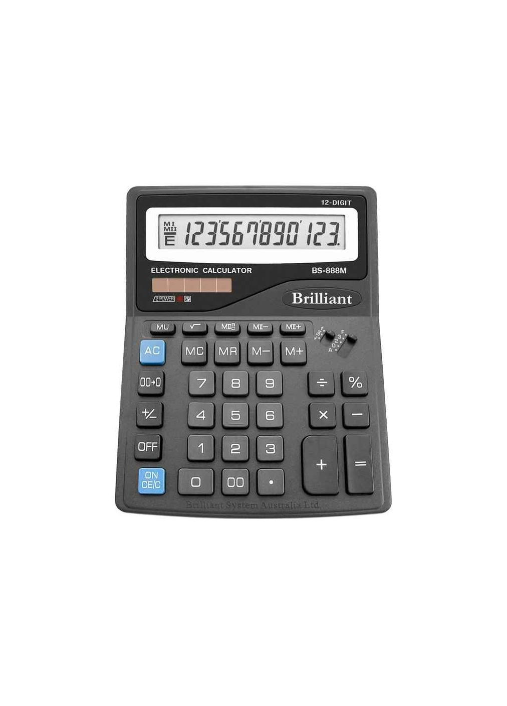 Калькулятор BS-888М 12р 2-живл. Brilliant (359436196)