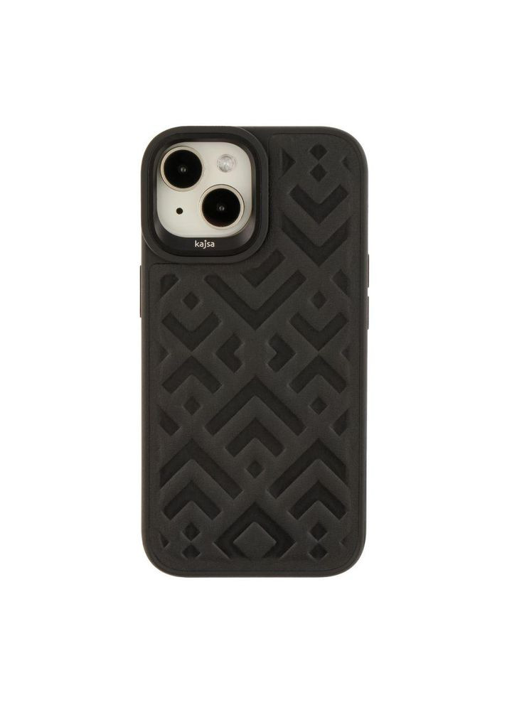 Чехол Briquette Collection Rhombus для iPhone 15 Black Kajsa (324023787)