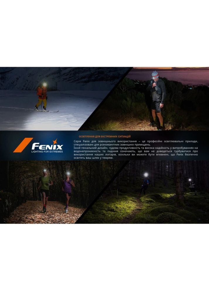 Налобный фонарь черный HP12R-TB Fenix (373216442)