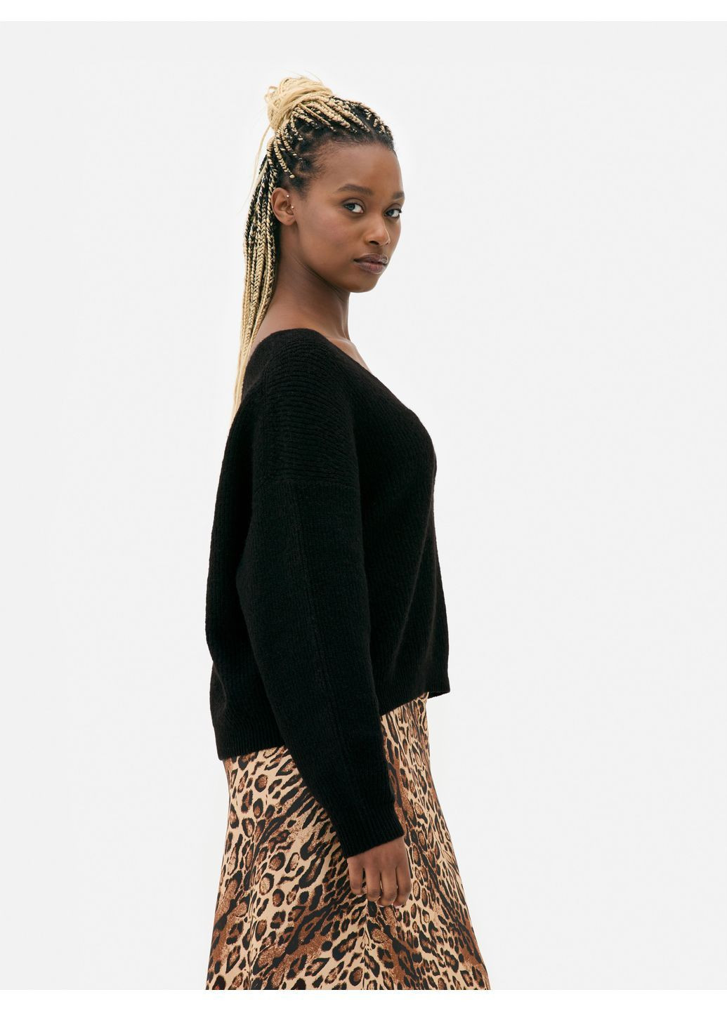 Чорний пуловер демісезон,чорний, Primark