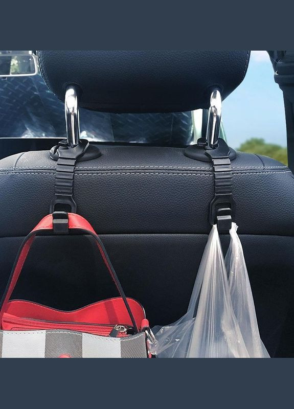 Крючки (вешалки) на подголовник в автомобиль 4 шт Черные (RT050730) Bodasan (317297295)