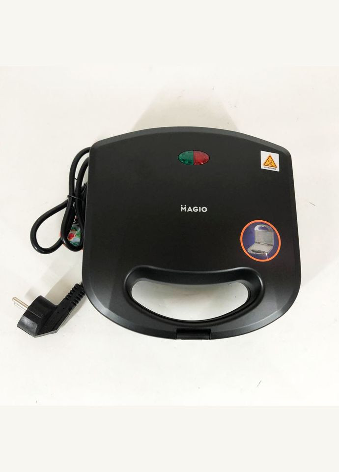 Сэндвичница бутербродница-гриль MG-367, гриль двухсторонний контактный, вафельница бутербродница Magio (364664825)