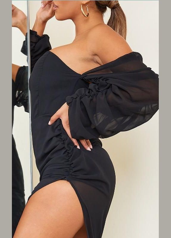 Чорна сукня cmo0987/4/59 40/12/8 м-l чорний в грецькому стилі, силуетна PrettyLittleThing