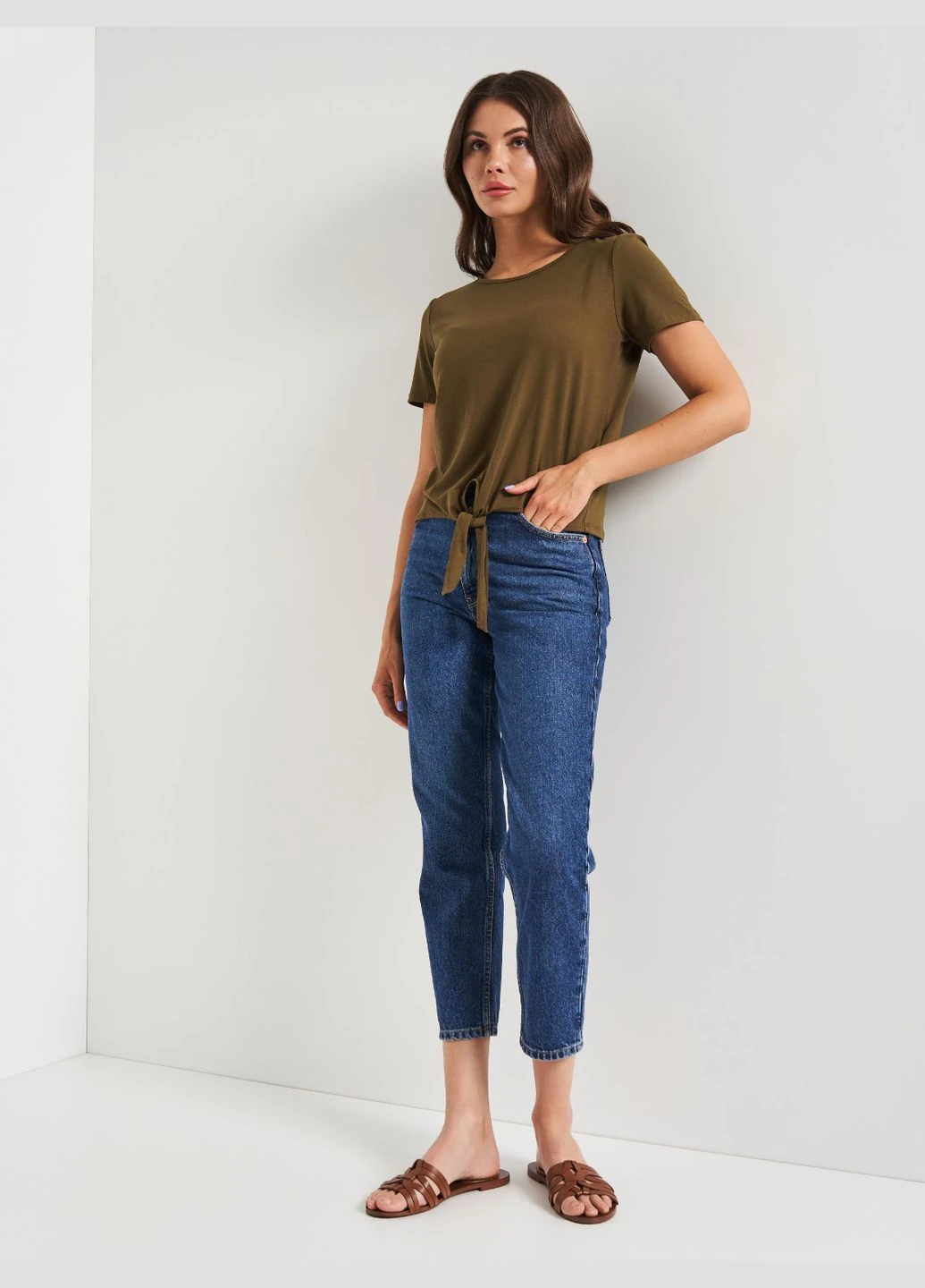 Футболка,хаки, Vila Clothes - (259468508)