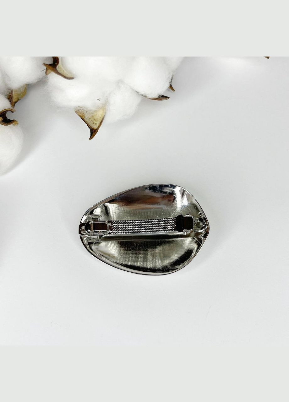 Заколка для волося Заколка-автомат для волося раковина ракушка Сталистый 61 мм х 42 мм х 15 мм Finding (316249150)