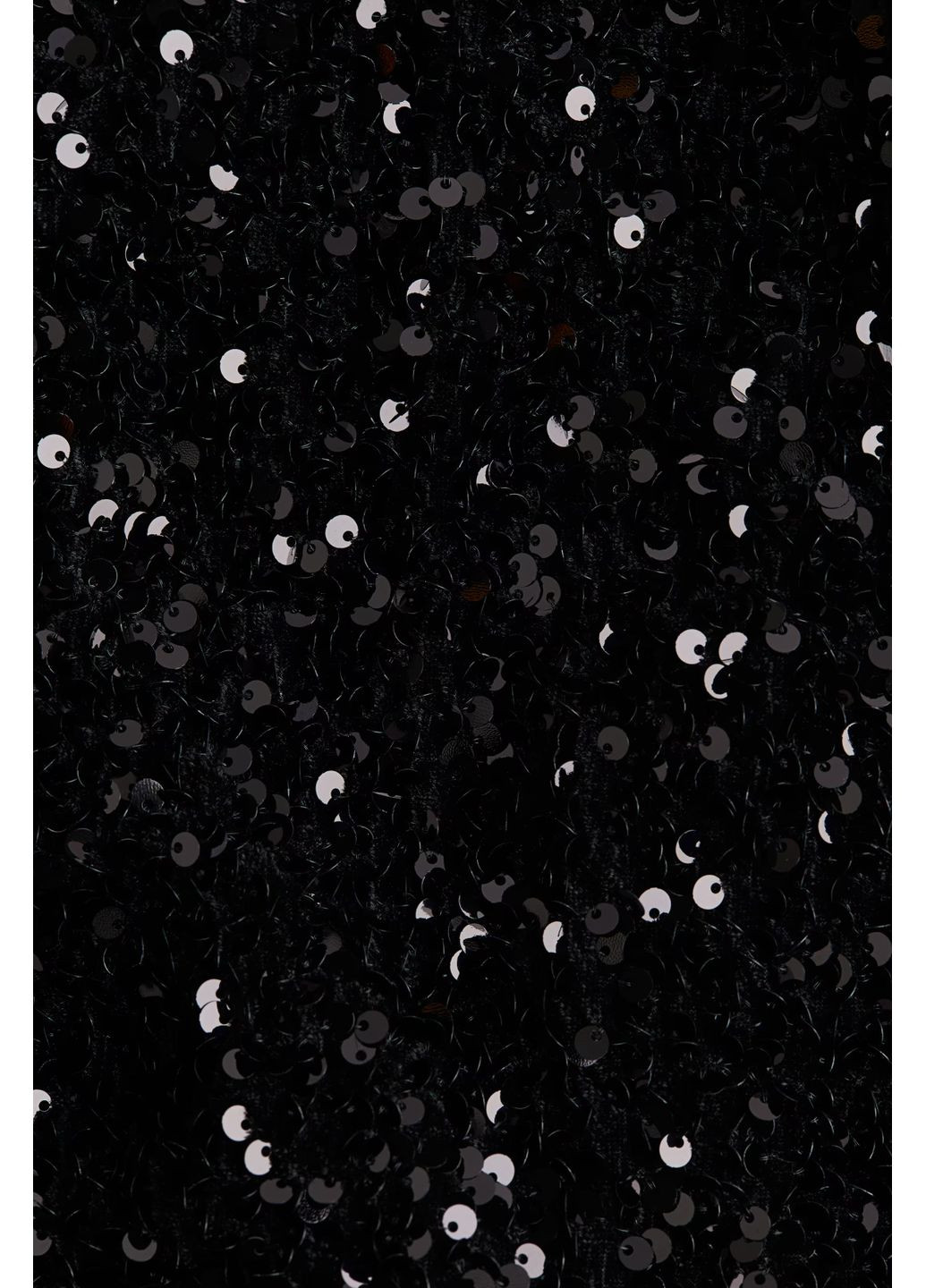 Черное кэжуал платье в пайетки H&M однотонное