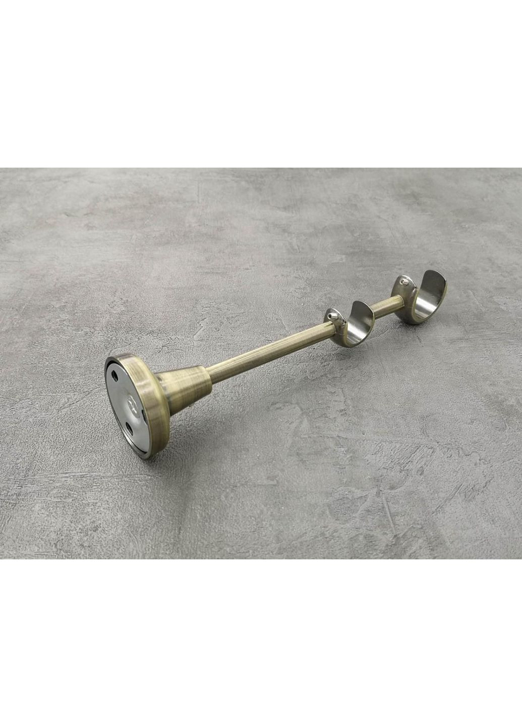 Карниз Таджа кручена штанга подвійний відкритий 25/19 мм 160 см Антик Quadrum (352778467)