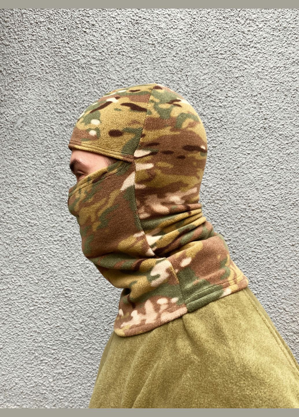 Get’Man балаклава теплая флис мультикам тактическая балаклава зсу зима военная балаклава мультикам армейская балаклава мультикам комбинированный флис производство - Украина