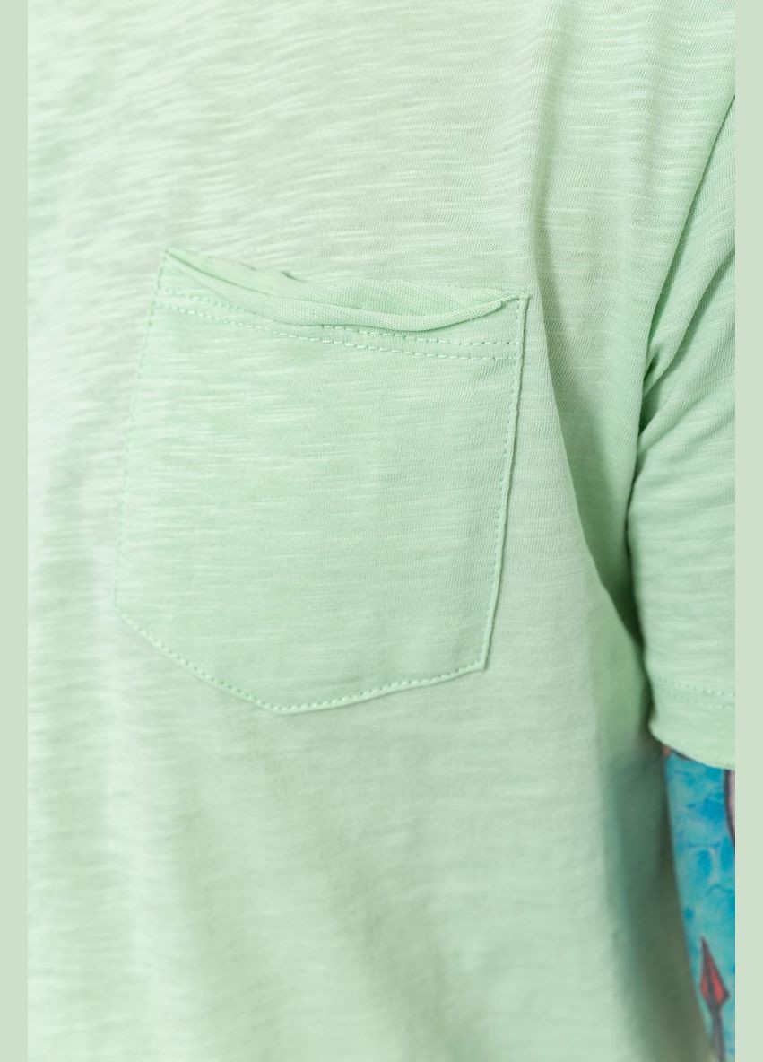 Фісташкова футболка чоловіча з кишенею, колір чорний, Ager