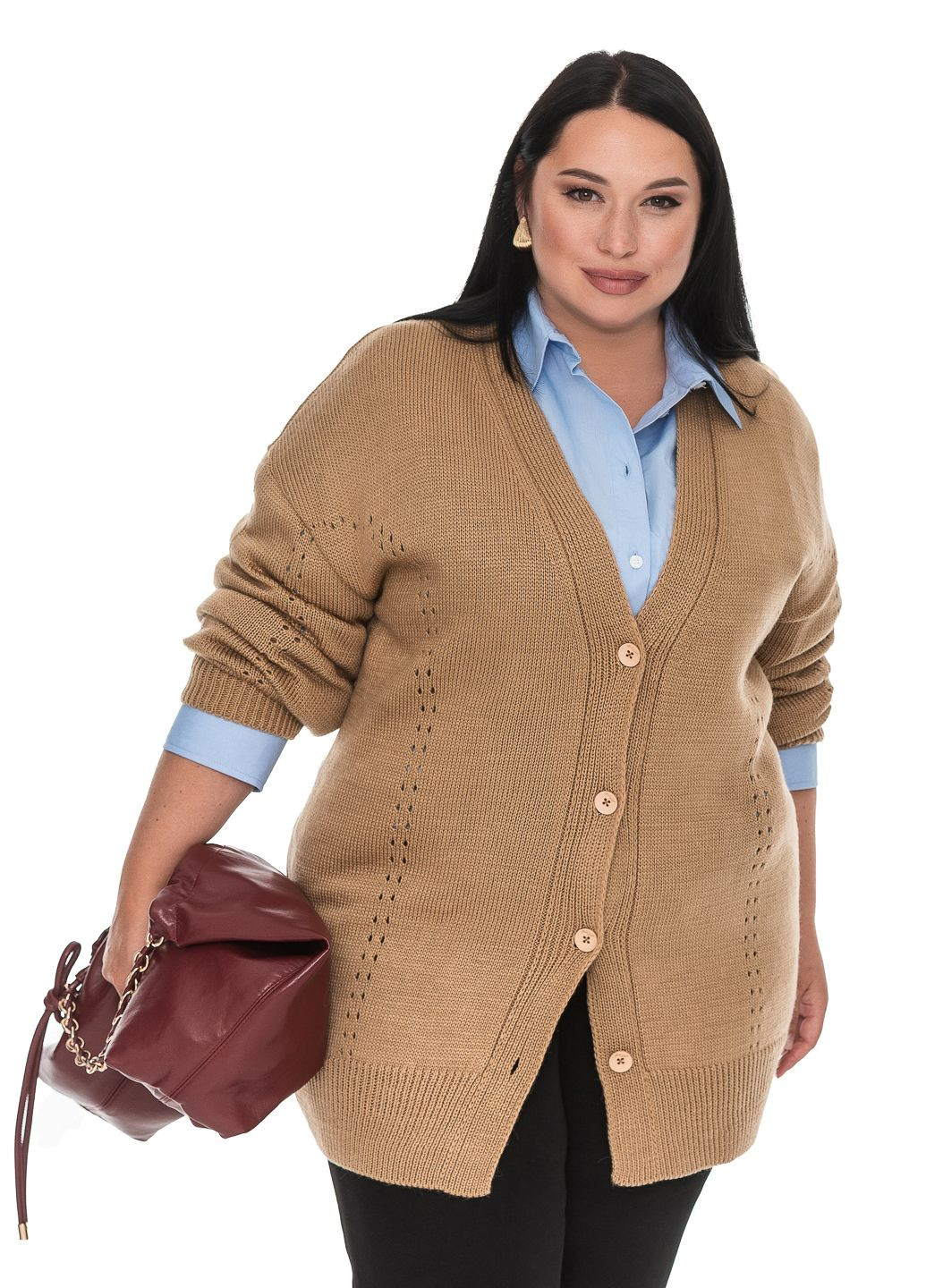 Жіночий кардиган на гудзиках SVTR (302245516)