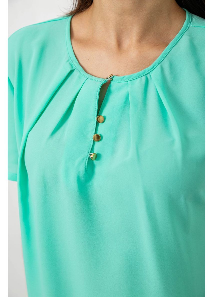 М'ятна блуза однотонна,, 230r112-15 Ager