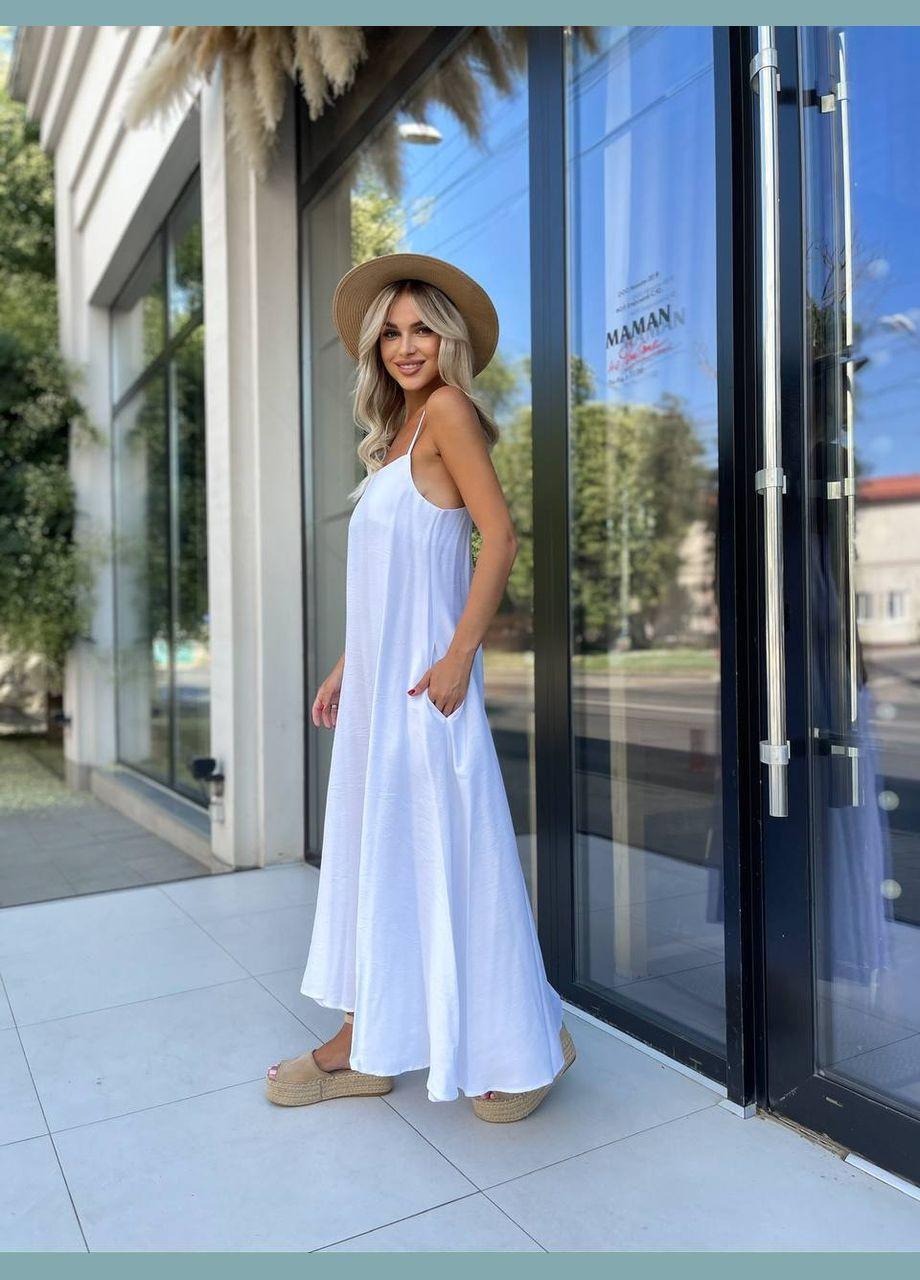 Модний жіночий літній сарафан із льону Україна (332621082)