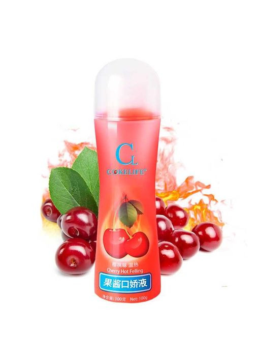 Їстівний лубрикант "CokeLife" 100мл - Вишня - Інтимна змазка No Brand (327875865)