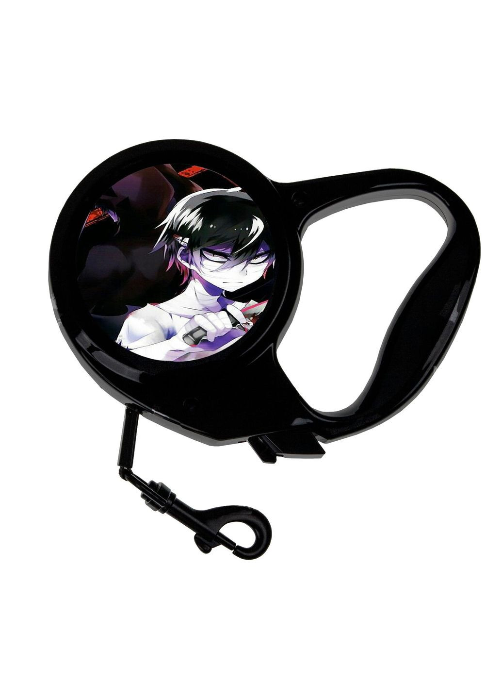 Повідець-рулетка для тварин із принтом Аніме Янгол кровопролиття #0005 3 м чорний No Brand (309153458)