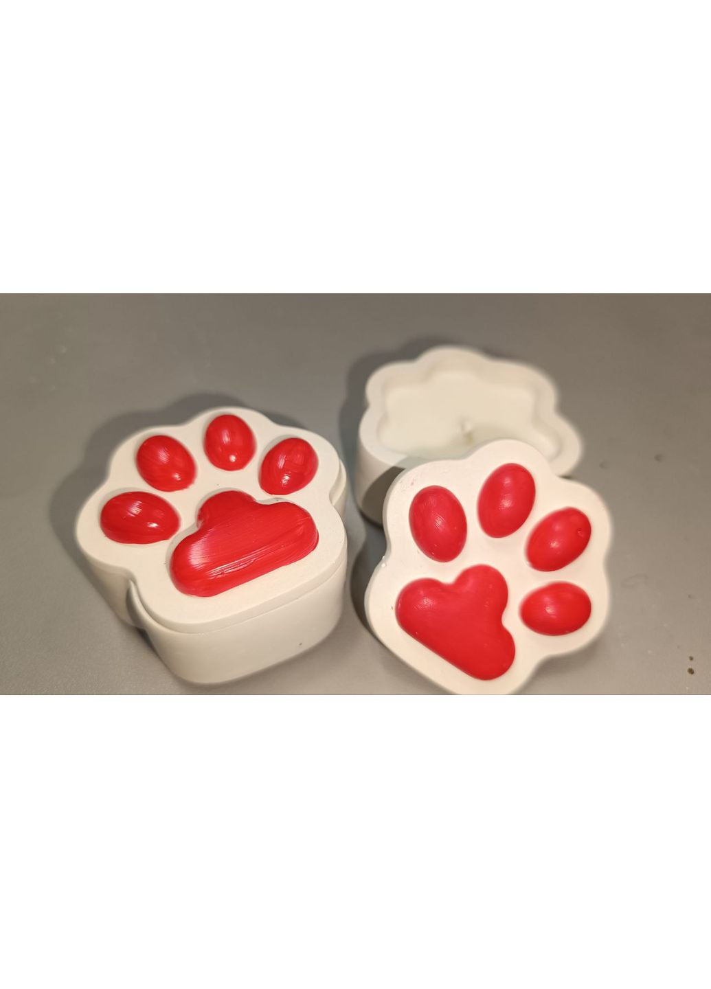 Шкатулка свеча Лапка из парафина 40 г Hand Made (350316038)