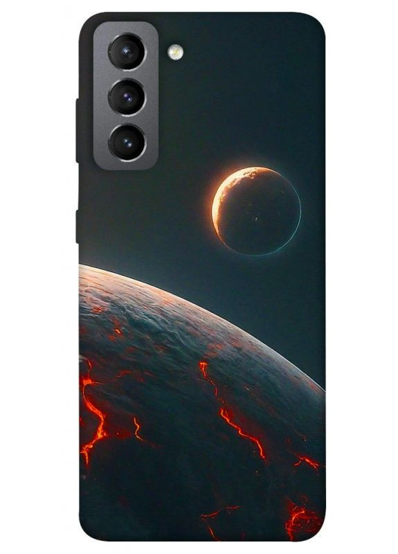 Чехол с принтом для Samsung Galaxy S21 FE / для самсунг галакси С21 фе Lava planet No Brand (338603174)