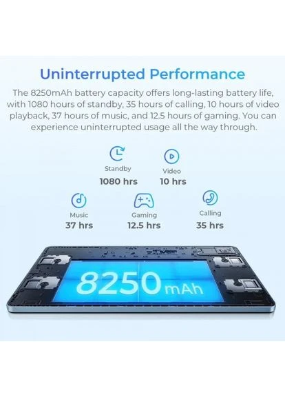 Планшет OT5S 6/256GB Metal Grey/Blue (OT5S_BL) Oukitel (388088784)