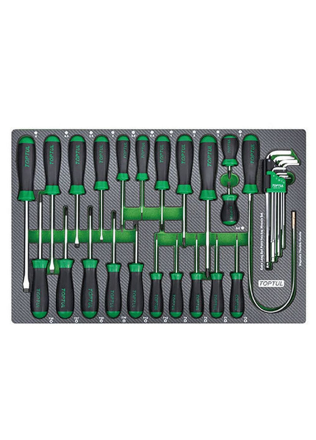 Набор профессиональных отверток 31ед. (в ложементе) TOPTUL (289366794)