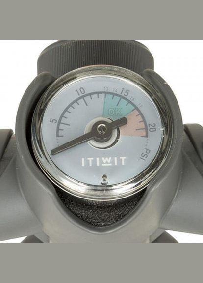 Ручной Насос Двойного Действия для SUP-ДОСКИ ( 0–20 PSI) с Манометром Оранжевый Itiwit (342966724)