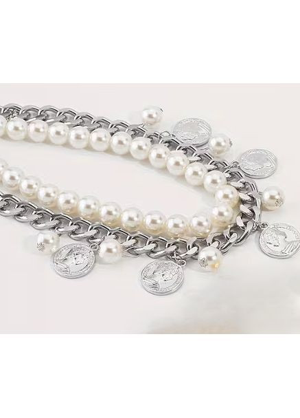 Стильне жіноче Кольє Намисто 2 незалежних кольє No Brand (370625939)