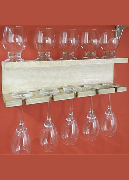 Полиця для келихів з дерева Монарк бланже (ОБС-005501) No Brand (327422910)