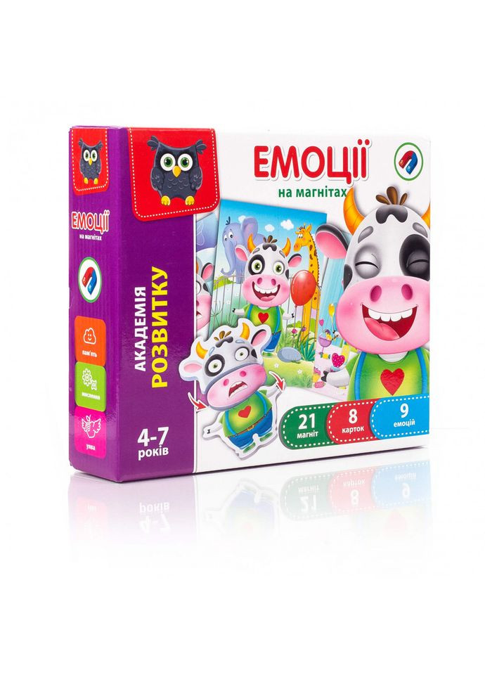 Магнітна гра для досточки VT5422 укр. мовою "Емоції"VT5422-05(укр) Vladi toys (337093341)