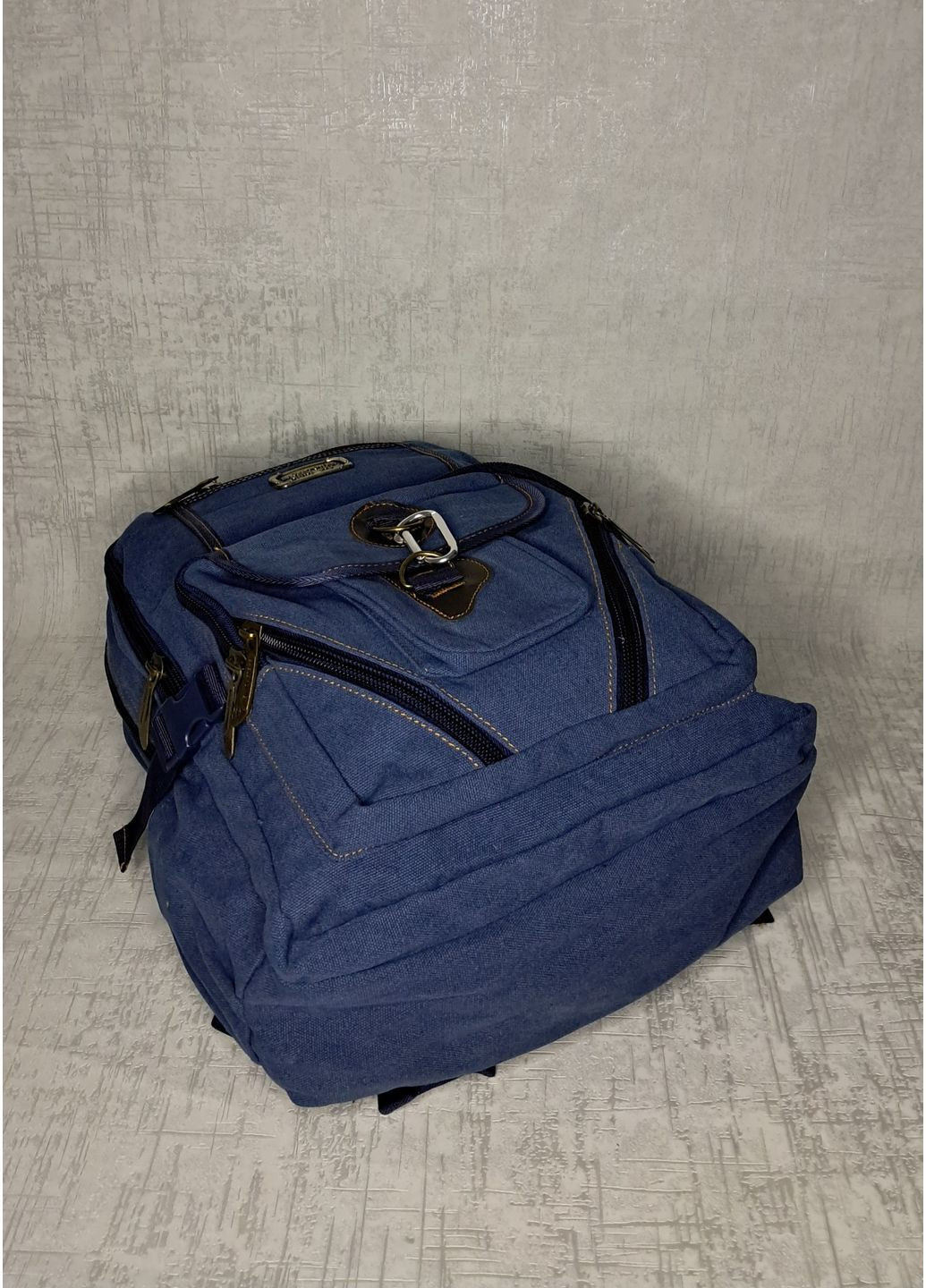 Джинсовый рюкзак много карманов No Brand (365833519)