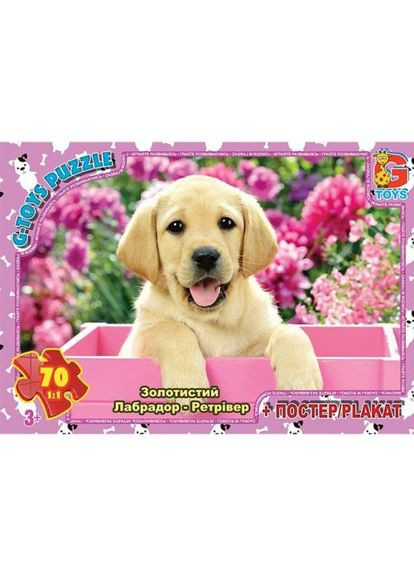 Пазлы "Золотистый лабрадор-ретривер", 70 элем. Gtoys (361417921)