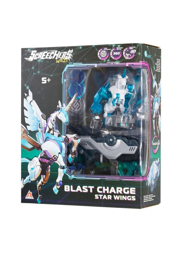 Детский игровой набор S5 L1 СТАР ВИНГС Screechers Wild! EU686113 запускатель-бластер, машинка-трансформер No Brand (330609918)