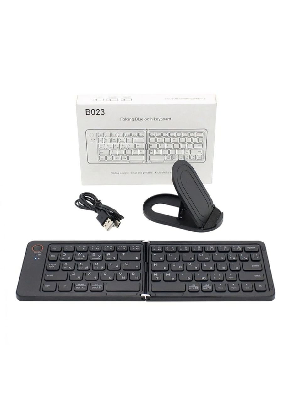 Bluetooth-клавіатура складана компактна з акумулятором для смартфона, планшета, ПК No Brand (361029039)