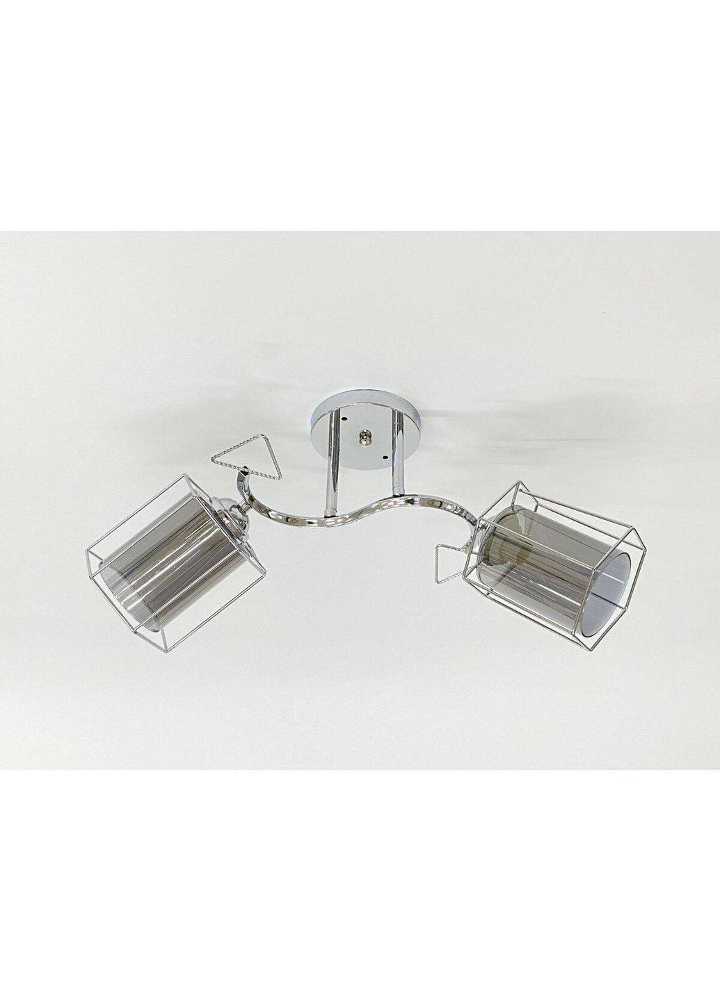 Стельова люстра на 2 плафони 91179B/2 хром Sirius (365877945)