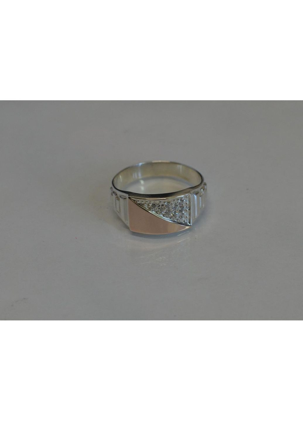 Серебряное кольцо со вставками из золота. Silver Style (367112028)