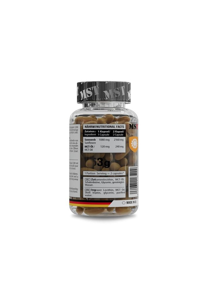 Лецитин Lecithin Sunflower, 90 капсул MST (334704716)