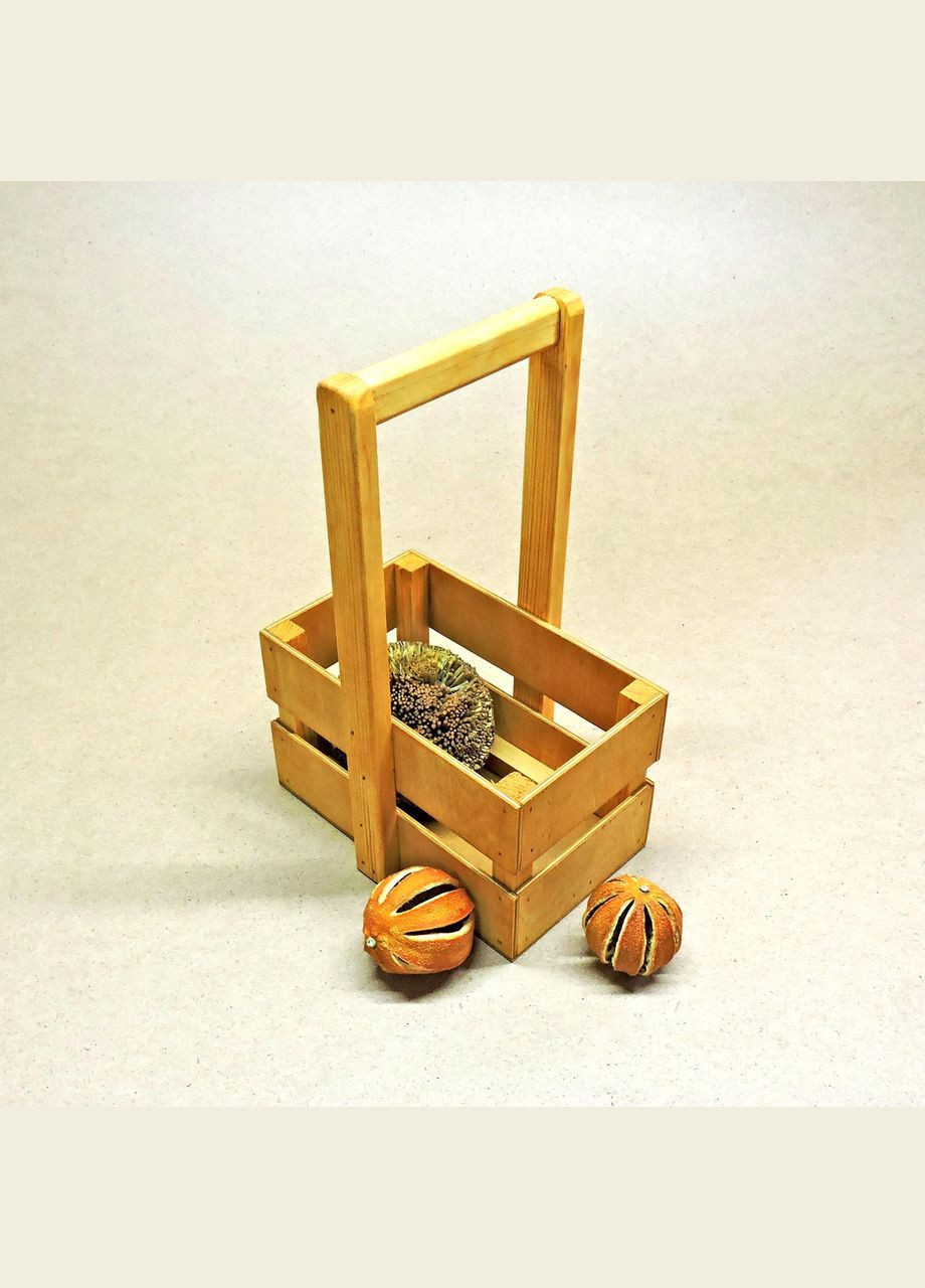 Подарочная корзинка из дерева Шелли 12х20 карри (ПДК-0022103) No Brand (328909499)