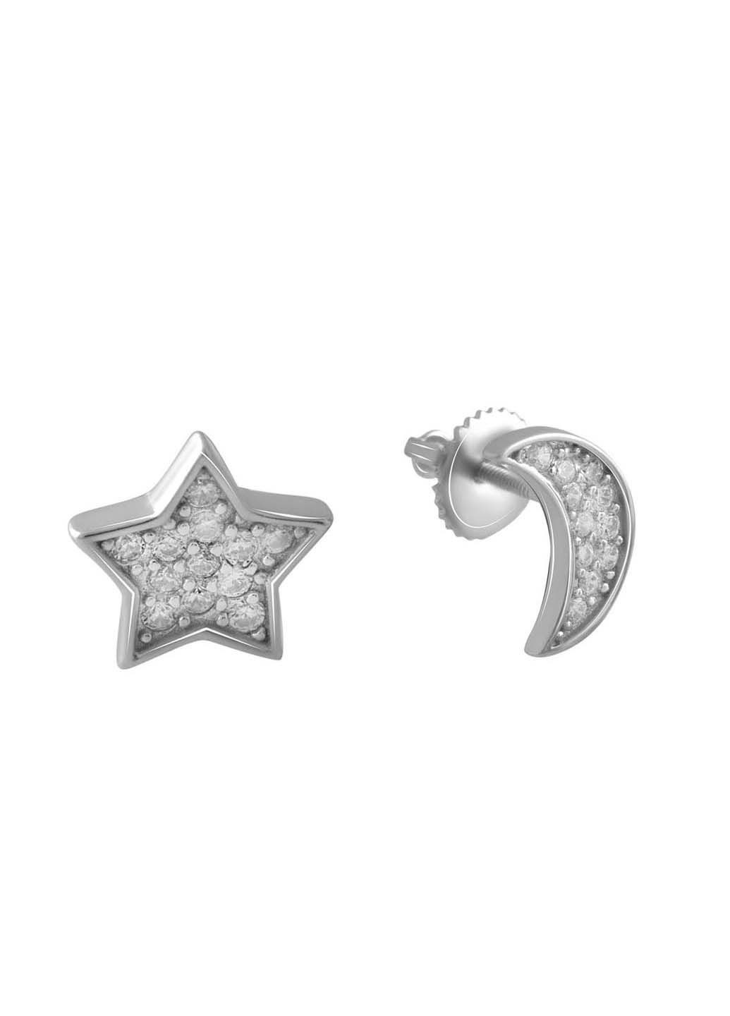 Срібні сережки з фіанітами (2081319) Silver Breeze (317354854)