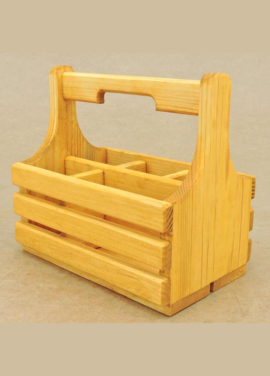 Подставка для столовых приборов из дерева Райсо карри (ПСП-002603) No Brand (327425199)