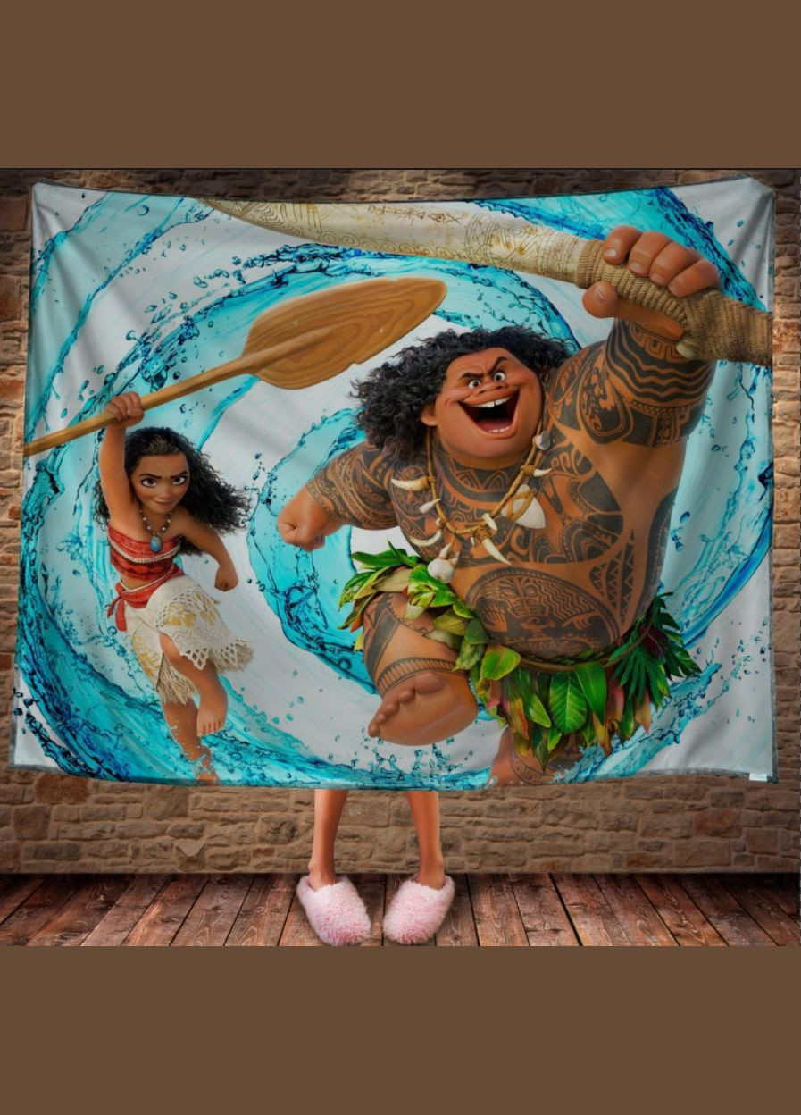 Плед з 3D принтом-Moana and Maui. Вперед Перша Креативна мануфактура PERFECTUS Плед (301870174)