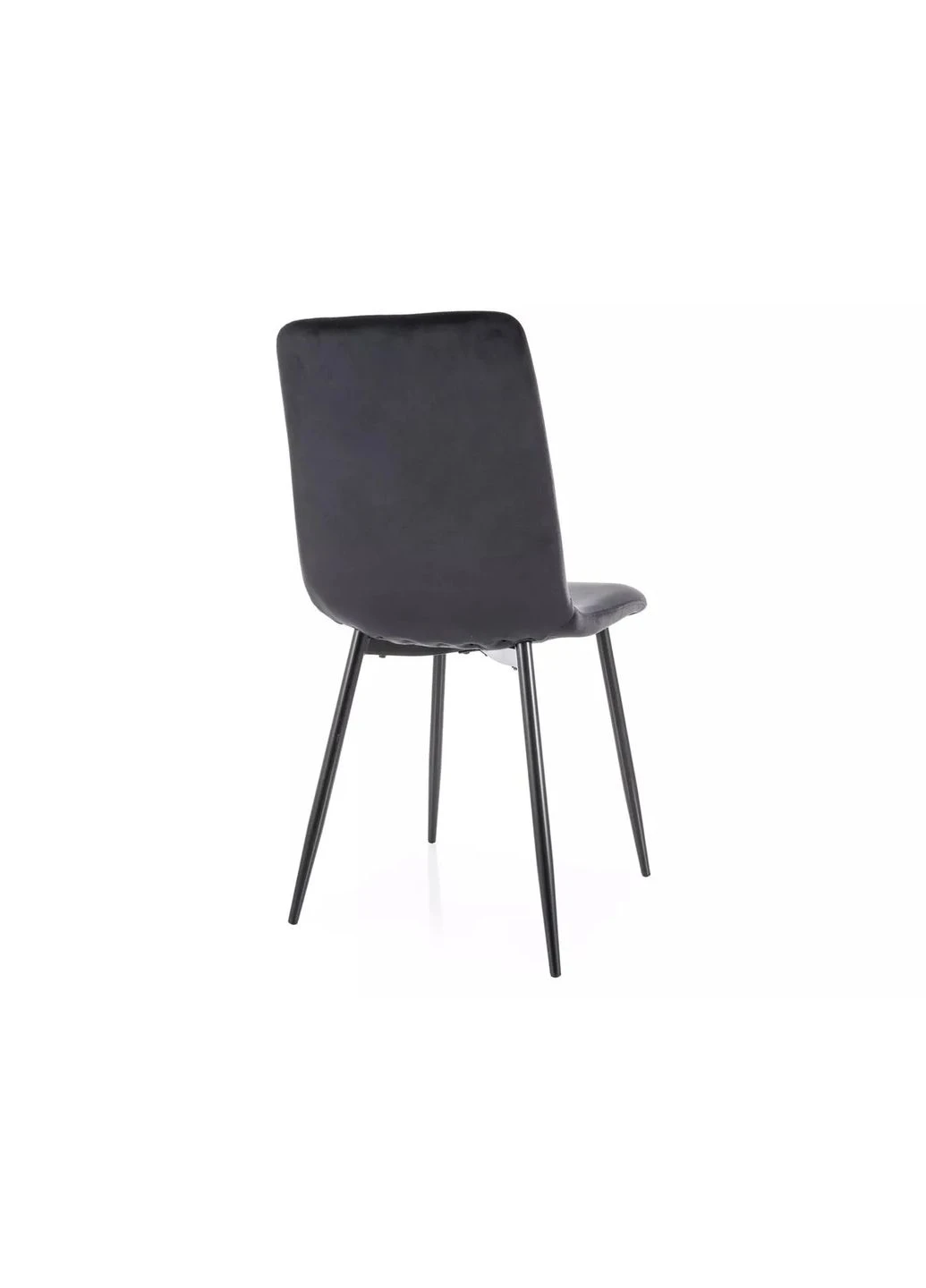 Стілець DAREN VELVET 45х45х85 см велюр чорний каркас No Brand (393747837)