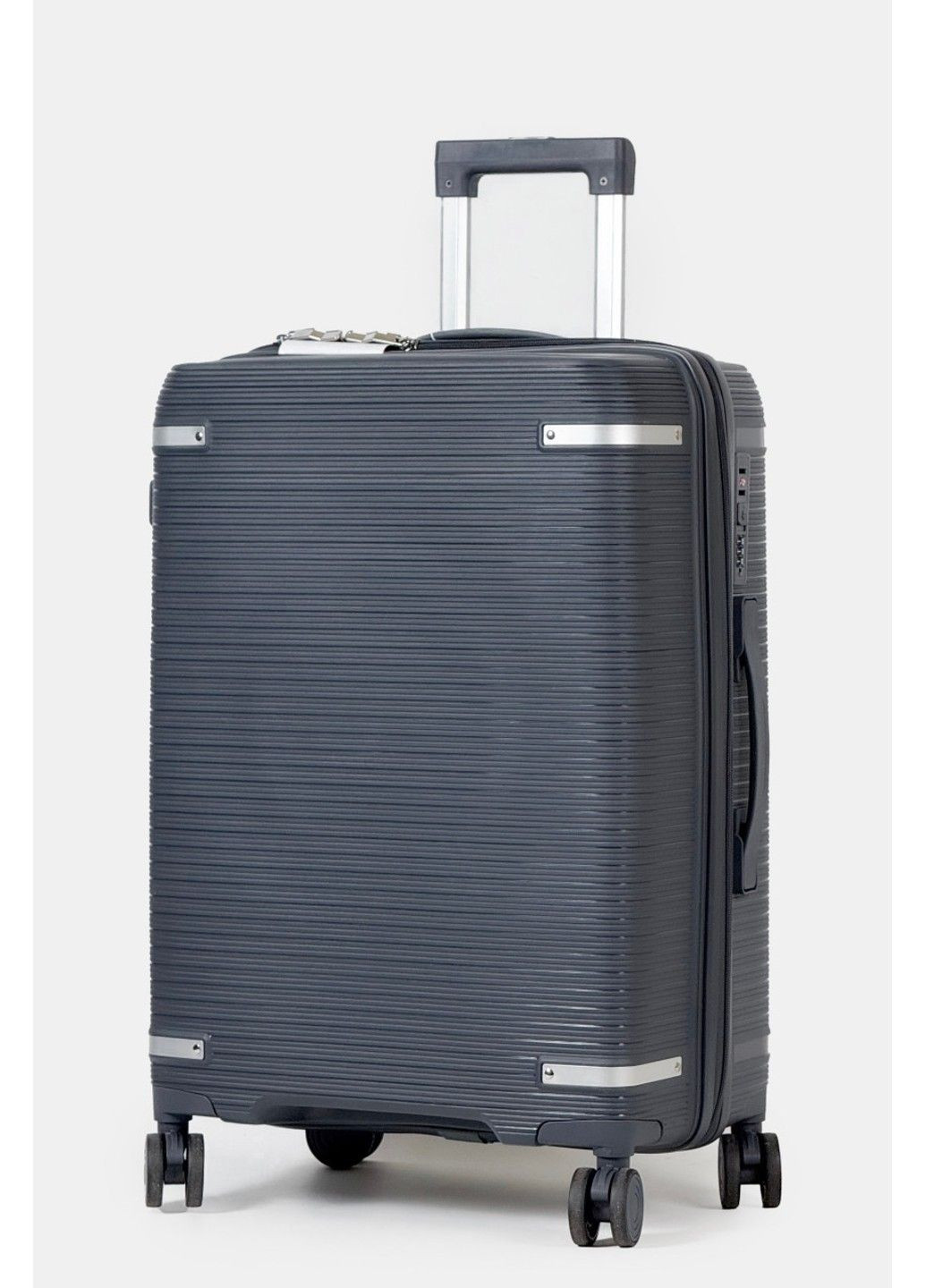 Средний пластиковый чемодан 607-2-GR Tourist (354704092)