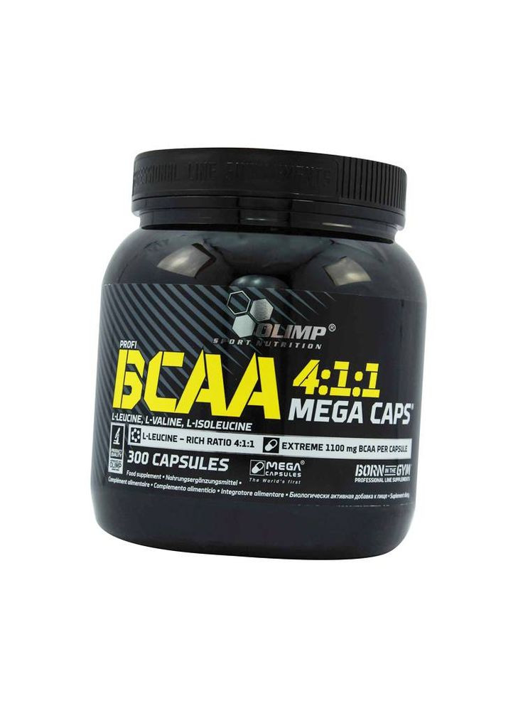 BCAA у капсулах, BCAA 4:1:1 Mega Caps, Nutrition 300капс (28283006) Olimp (315783760)