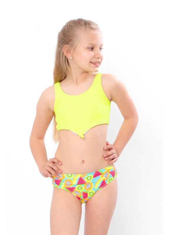 Салатовий літній купальник для дівчинки (p-14348) Носи своє