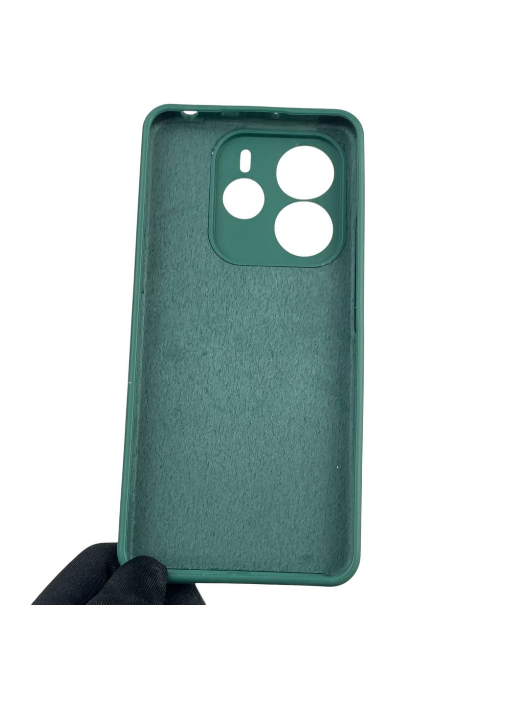 Чохол для Redmi Note 14 5G силіконовий з мікрофіброю нековзний на сяомі редмі нот 14 5г зелений Xiaomi (366388659)