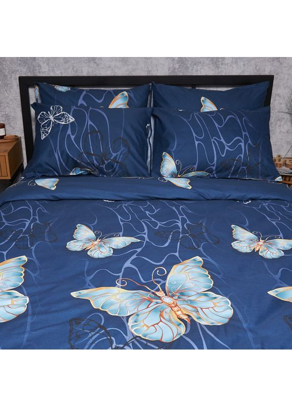 Комплект постільної білизни Микросатин Premium «» King Size 220x240 наволочки 2х40х60 (MS-820007700) Moon&Star Flutter Dreams (356114287)