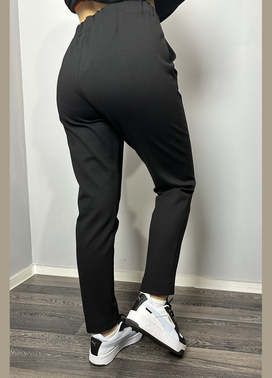 Штаны женские в спорт стиле с разрезами черные MKNK20-1 44 Modna KAZKA (270006907)