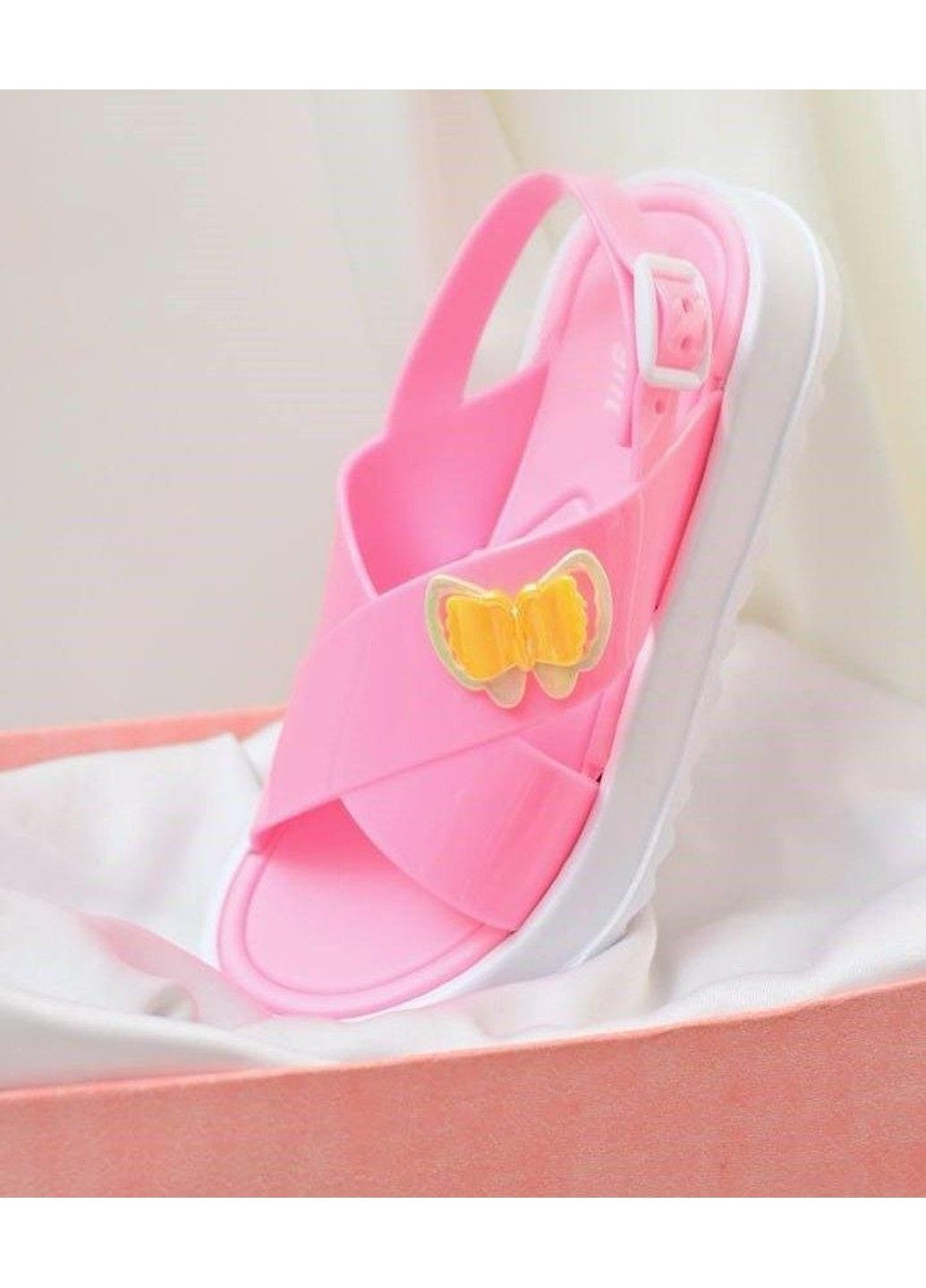 Розовые сандалии детские силиконовые розовые Ager