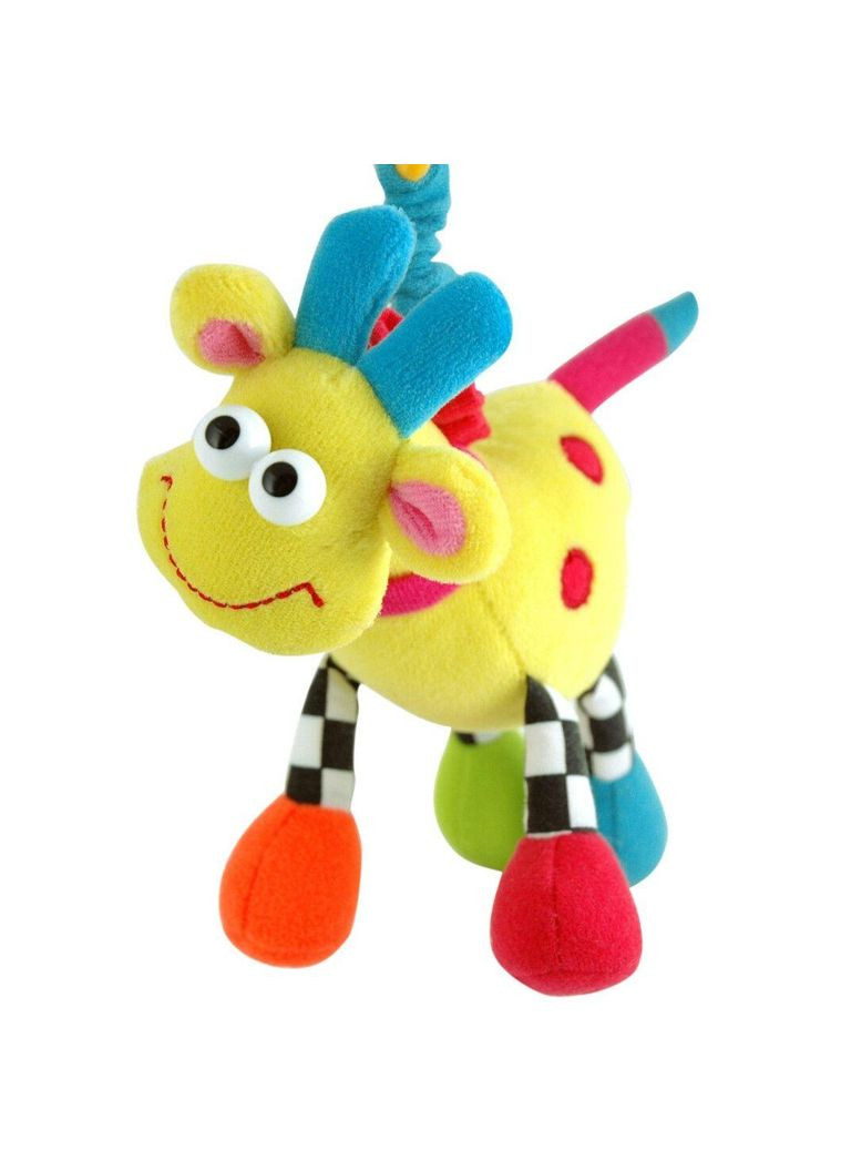 Iграшка-брязкальце Веселі звірята "Жирафа" Жовта Canpol Babies (314951800)